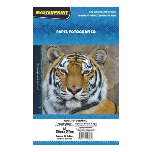 Papel Fotográfico A4 Masterprint Glossy 230g 40 Folhas