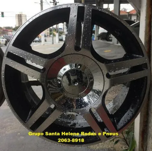 Jogo roda scorro aro 15 S-182 Mult Furos 4x100 e 4x108 para VW Fiat GM Reno Ford Peugeot