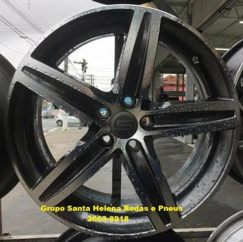 Jg roda scorro S-219 aro 15 5x100 VW Golf Polo Fox Bora New Beatle Audi A3 10x Sem Juros