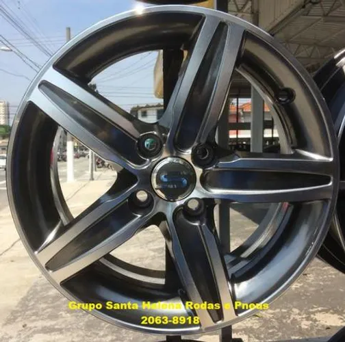 Jogo roda aro 17 scoro S-219 4x100 Vw Gol Fiat Stilo GM Celta Reno 10x Sem Juros