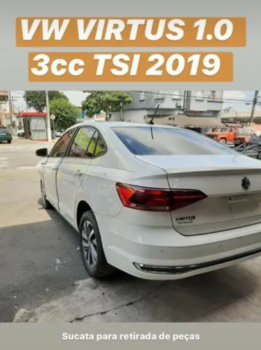 Sucata Virtus 1.0 3cc tsi 2019 para retirada de peças