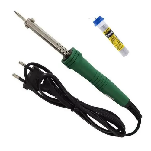 Ferro de Solda 40w 220v Brasfort + Tubo estanho 1mm