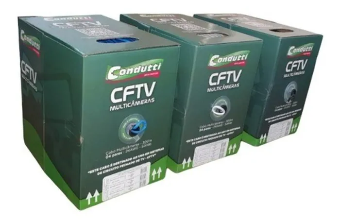 Cabo de rede CFTv Condutti 305m (distribuidora jk eletronicos,honestidade e qualidade)