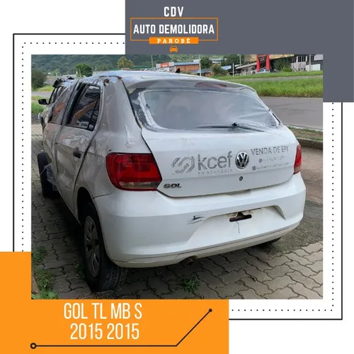 Sucata Volkswagen Gol TL MB 2015 76CV Disponível para venda de peças