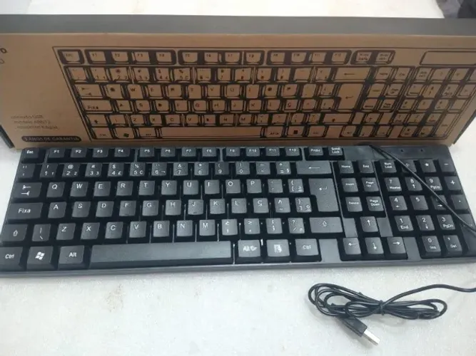 Multilaser Teclado com fio (Distribuidora - Jk eletronicos) R$28,90 Atacado e Varejo