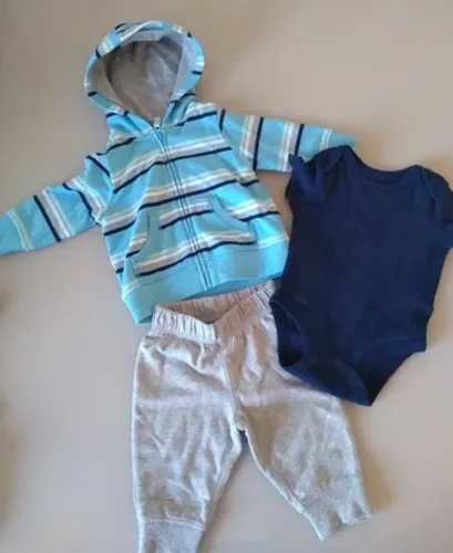 Trio de inverno Carter menino 3 meses