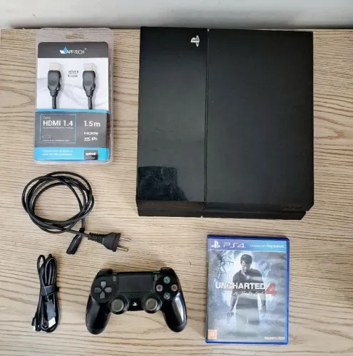 Promoção PS4 Fat 500Gb Zerado + Jogo( ACEITO CREDISHOP)