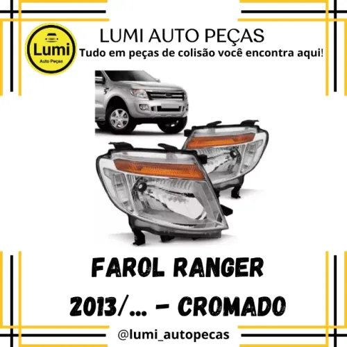 Farol Ranger 2013/... Cromado - NOVO