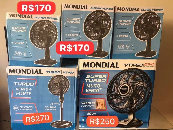 Ventilador Novo Mondial 30cm; 40cm; 50cm