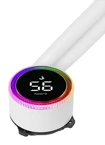 Water Cooler Gamer Rise Mode Aura Ice, ARGB, 240mm, Intel e AMD, Branco - RM-WAI-02-ARGB