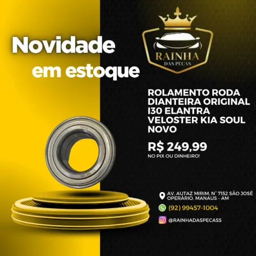 Rolamento Original Roda Dianteira I30, Elantra, Veloster, Kia Soul Novo