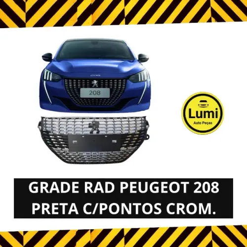 Grade Radiador Peugeot 208 20/24 - NOVA!!