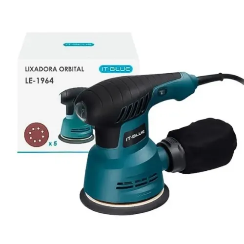 Lixadeira Orbital It-Blue Profissional Elétrica 300w - Entrega Imediata!