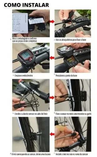 Velocímetro Bike 15 Funções Ciclo Computador Bicicleta  Arduino Automação COD-AP138  