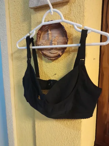 Sutiã de amamentação preto XL