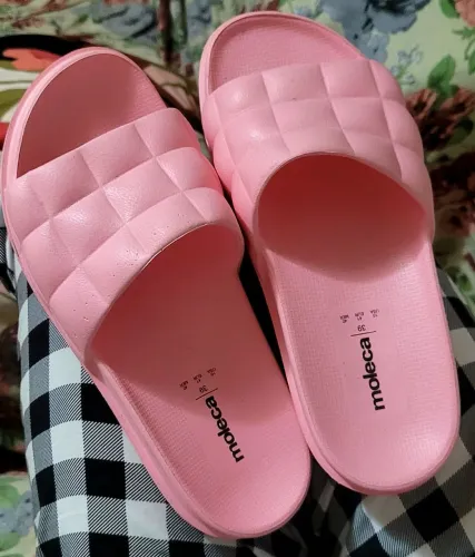 Chinelo Slide Moleca Rosa 39 praia/parque/passeio