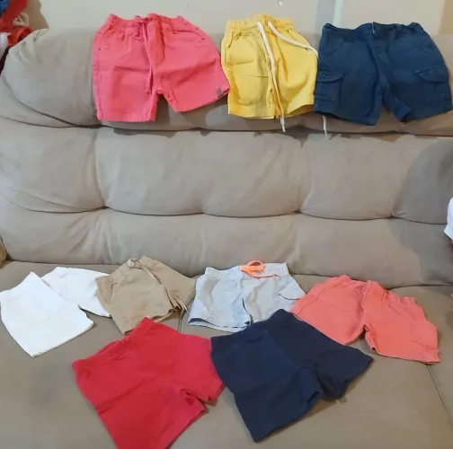 Lote de shorts para bebês