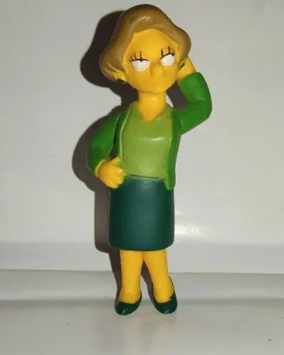 OS SIMPSONS - PROFESSORA Edna Krabappel, Fox 2007, Action Figure, boneco, brinquedo