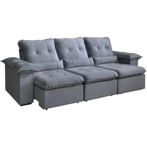 Sofá Retratil e Reclinável Arsenal 270 CM - ENTREGA HOJE !!!