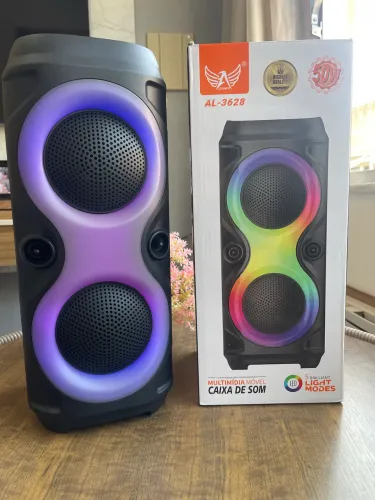 Caixa de Som 50W Bluetooth LED USB