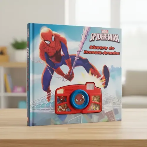 Spiderman: Camera Do Homem-aranha Da Marvel com livro da Editora Dc