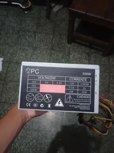Fonte de Pc 300w funcionando perfeitamente 