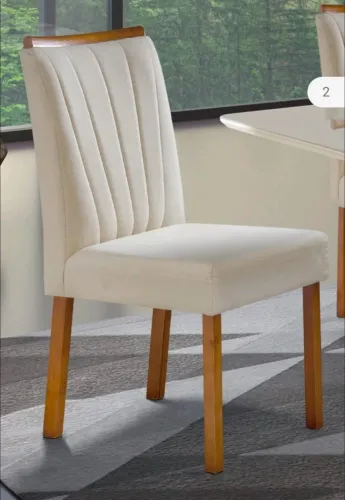 Cadeira de Jantar Madeira Veludo ou Linho NOVO