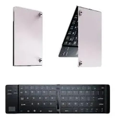 Mini teclado dobrável Bluetooth iPad iPhone Android 