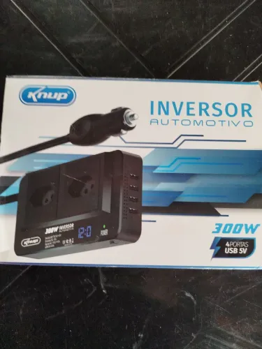 Inversor Automotivo 300W c/ 4 Portas USB 5V - Knup
