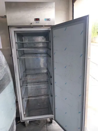 Refrigerador e frezzer em aço inox