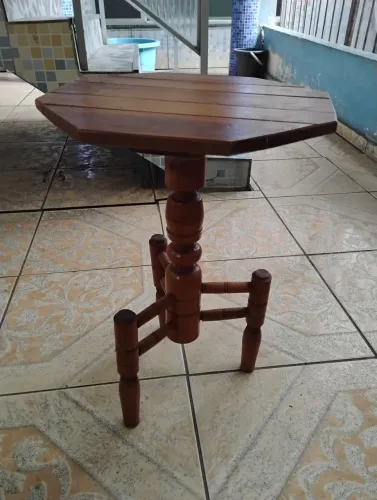 Mesinha para ventilador de madeira