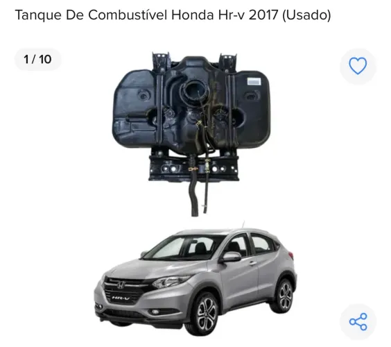 Tanque de Combustível Honda HR-V 2017 - Usado