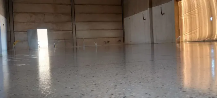 Piso de granitina industrial e comercial 