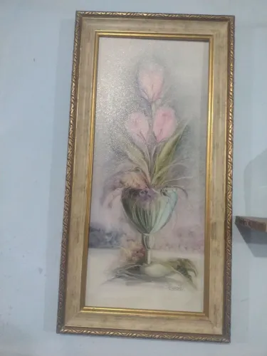 Quadro com flores em aquarela - Decoração elegante