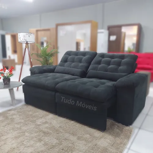Sofá Retrátil de 3 Lugares - Conforto e Estilo