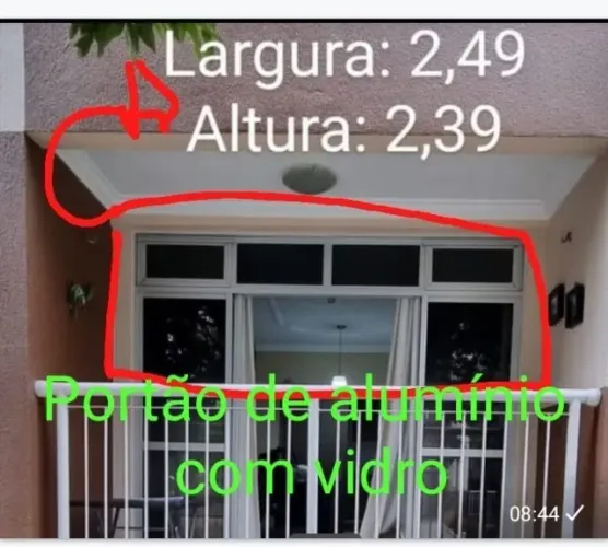 Portão de alumínio