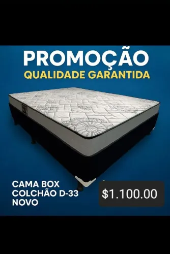 Cama casal colchão D-33 novo hoje preço de fábrica garantia