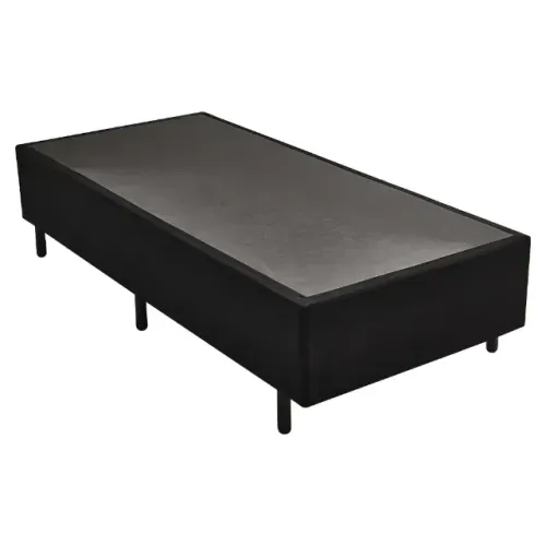 base box solteiro suede preto ...