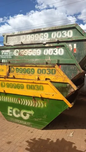 Caçambas para entulho