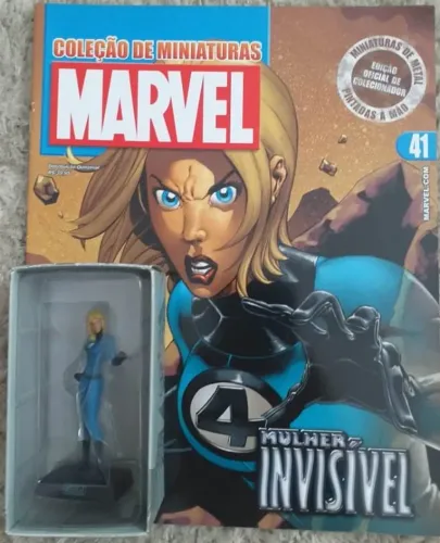 Mulher Invisível - Coleção de Miniaturas Marvel Eaglemoss n. 41