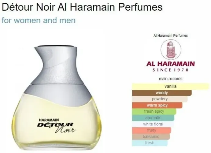 Perfume Arabe Detour Noir