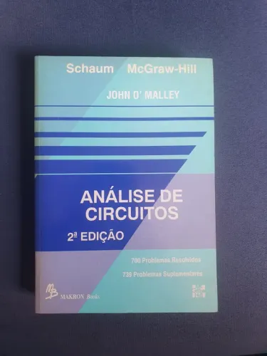 Livro "Analise de Circuitos", John O'Malley, 2a Edição. Perfeito estado. Impecável.