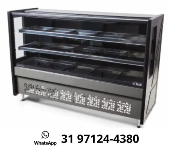 Balcão de Açougue Avícola Preto 1,75M Polar