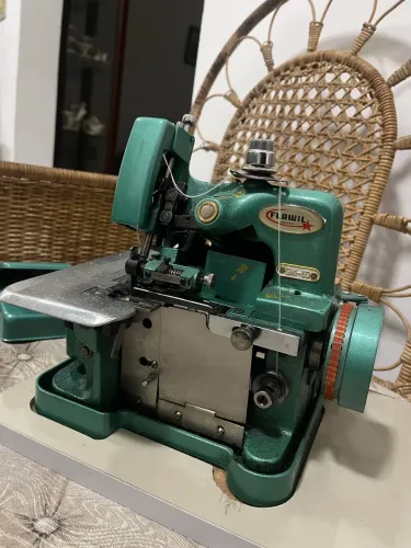 Máquina de costura overlock Flawil overloque GN16D portátil - azul-turquesa