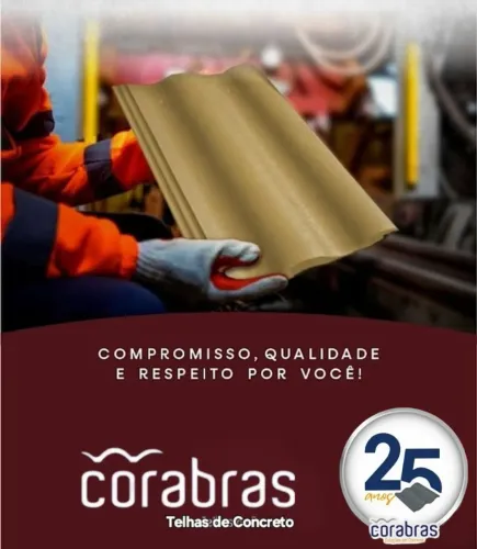 Telhas de Concreto Corabras - Sua melhor opção p troca de Telhado!