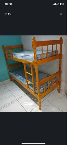 Beliche de madeira com dois colchões! Novos pronta entrega oferta por tempo limitado