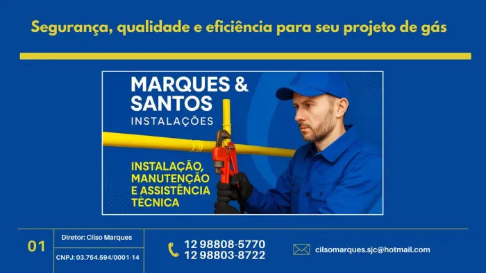 Instalação, manutenção e assistência técnica gás