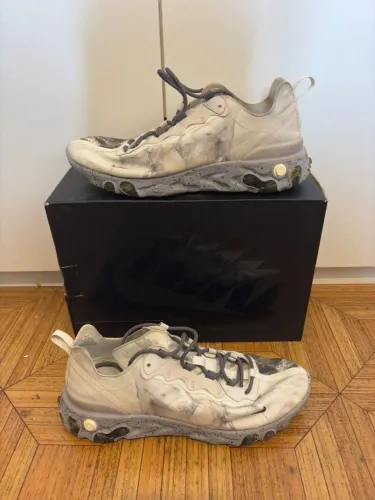 tênis kendrick lamar x nike react element 55 pure platinum