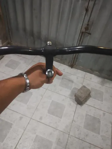 Guidão, descanso de bike