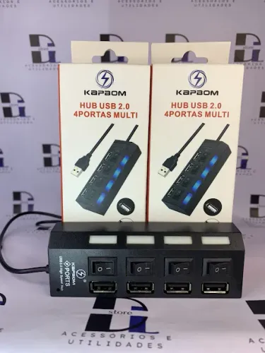 Adaptador: 4 portas USB com interruptor individual